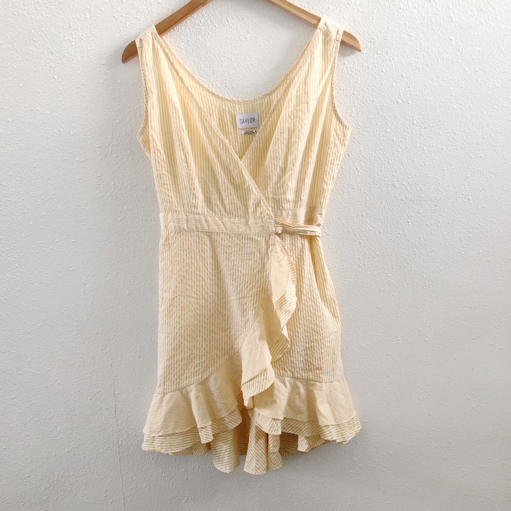 SAYLOR Sleeveless Wrap‎ Mini Dress Size Medium
